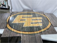 EDMONTON ELKS CFL 5 PIECE CANVAS WALL MOUNTED ART