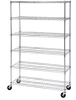 Seville Classics 6 Tier Nsf Steel Wire Shelving