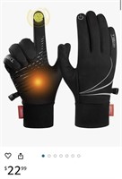 Size L FengNiao Winter Thermal Gloves Men Women