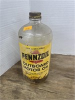 Vintage pennzoil motor oil bottle