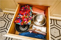 (2) Drawers Contents - Disposable Silverware &