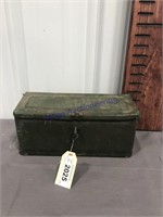 Green Fordson metal tool box