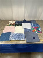 Assortment of higher end fabric with