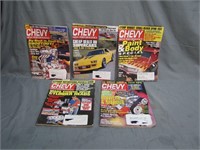 5 Vintage Hot Rod Chevy High Performance Magazines