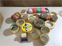 Assorted tape- duct, scotch, masking, kitchen