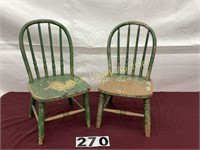 WOODEN CHILREN'S CHAIRS