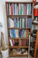 5-Shelf Bookcase w/All Contents