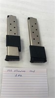 Pair of Stainless Magazines for Handguns