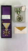 (3) WW2 / Vietnam medals & patch
