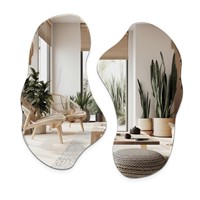 Irregular Wall Mirror  31 5 x 17 5  Asymmetrical