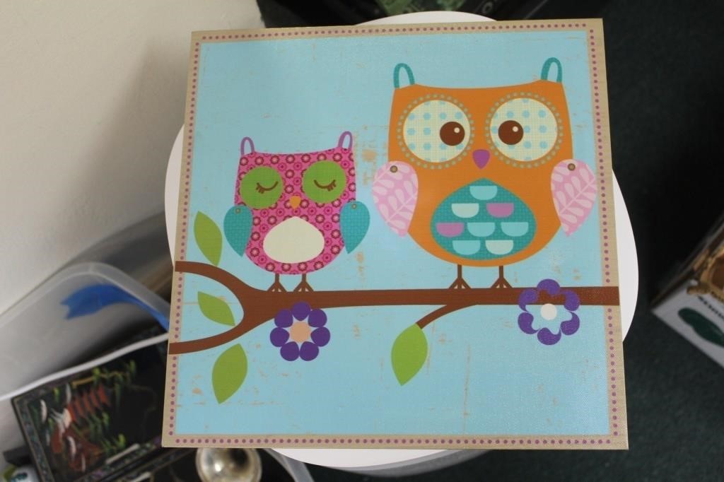 Owl Print on Canvas
