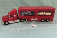 Coke Transport w/2-56 Coke, T Bird cars 15" long