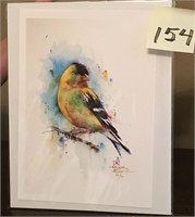 Water Color Goldfinch by Dean Crouser