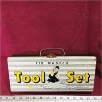 Fix Master Tool Set Tin Toolbox (Vintage)