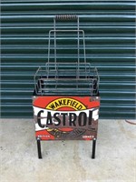 Wakefield Castrol oil bottle rack & basket