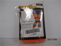 Leg Avenue, Spandex Acrlic Rainbow Striped Thigh