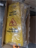 (7) NEW Plastic Caution Floor Signs