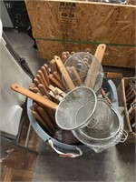 Large Lot of Commercial Strainers