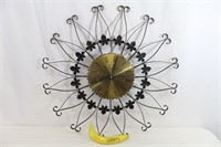 MCM Seth Thomas "Black Ivy Starburst" Wall Clock