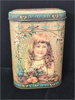 Vintage Collectible Tin, Home Made Ginger Wafers