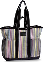 NEW $82 Large Utility Tote Bag(Blk & White)