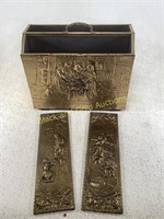 English Made Gold Colored Wall Decor & Holder