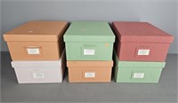 6x The Bid Quilted Koala Storage Boxes