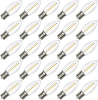 NEW $42 25PK C9 LED Light Bulbs