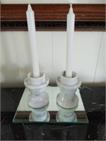 Pair of Marble Candlesticks