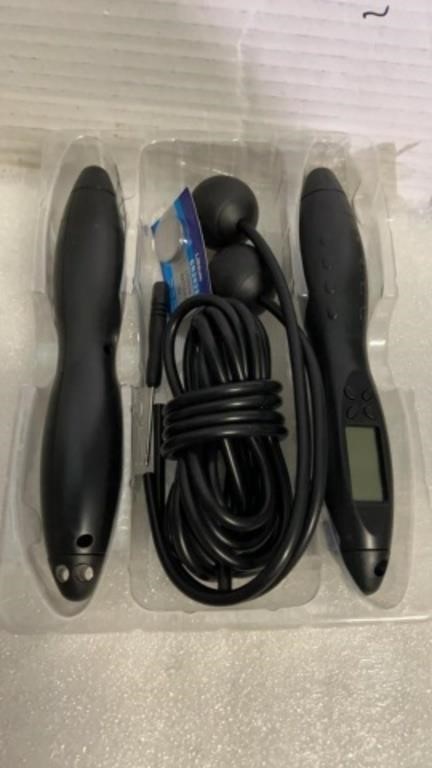 Jump rope digital weighted handle