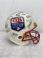 Vtg QB LEGENDS NFL Helmet Autographed by 20 QBs