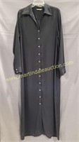Eddie Bauer Ladies Long Shirt Dress Size L Tall