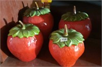 Strawberry Canisters - Set of 4
