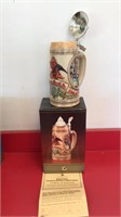 Anheuser-Busch lidded Stein- 9” tall-Limited