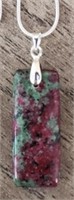 Ruby in Fuchsite Gemstone Necklace