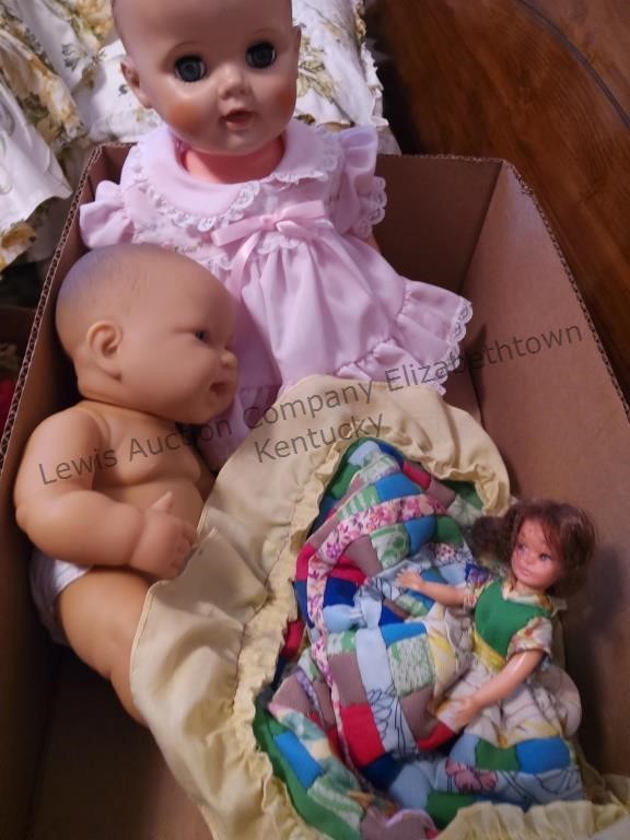 Three vintage dolls