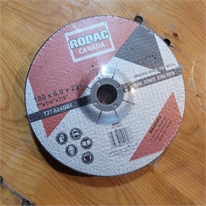 5 - RODAC GRINDING DISCS 7" X 1/4" X 7/8"