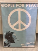 Framed People for Peace John Lennon Poster