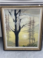 Framed Painting by Alvin S. English