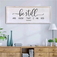 Be Still and Know that I am God Wall Decor 40"x15"