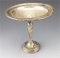 Lot # 3831 - Sterling weighted 7” compote