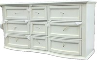 Low boy White Dresser w/ Mirror