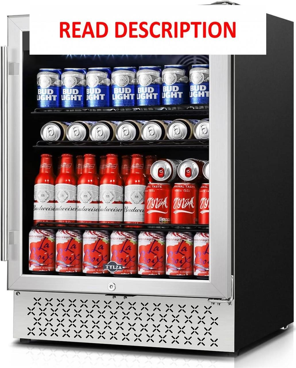 Tylza 24 Inch  190 Can Beverage Refrigerator.
