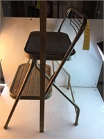 Folding stool, cord & alcohol wipes