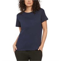 Bench Women's LG Crew Neck T-shirt, Blue Large