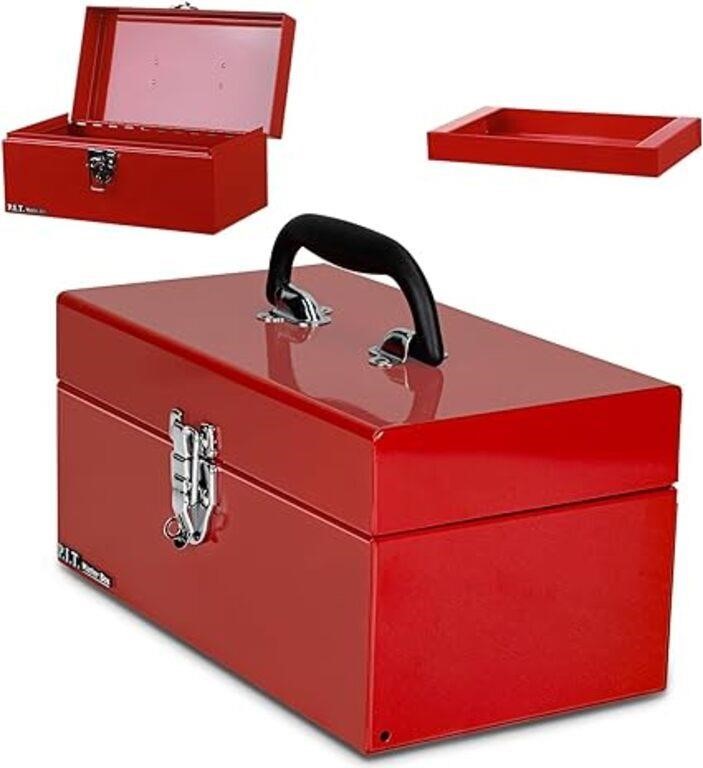 P.I.T. Small Tool Box, Portable Removable Tray