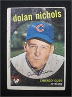 1959 TOPPS #362 DOLAN NICHOLS CUBS