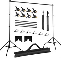 $109 Backdrop Stand 10x7ft Adjustable Photo