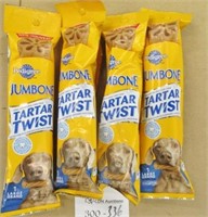 4 LARGE Pedigree Jumbone Tartar Twist Treats