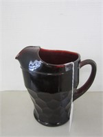 RUBY GLASS PITCHER